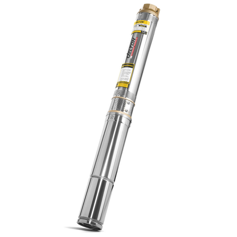 ปั๊มบาดาล บ่อ 3 นิ้ว DELTON รุ่น 3SDL2-8 ขนาดท่อ 1-1/4 นิ้ว 550 วัตต์ 8 ใบพัด